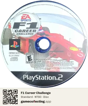 F1 Career Challenge PlayStation 2, NTSC disc