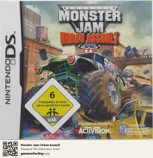 Monster Jam: Urban Assault Nintendo DS, Germany box front