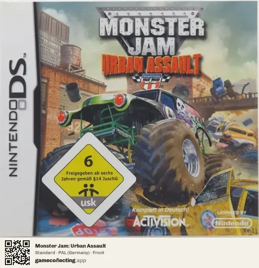 Monster Jam: Urban Assault Nintendo DS, Germany box front