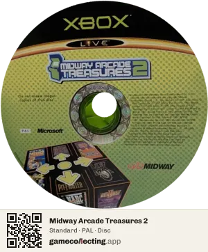 Midway Arcade Treasures 2 Xbox, PAL disc