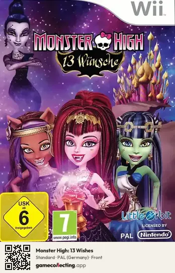 Monster High: 13 Wishes Nintendo Wii, Germany box front