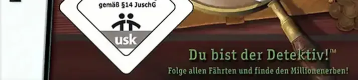 Mystery Case Files: MillionHeir, the USK square on its front