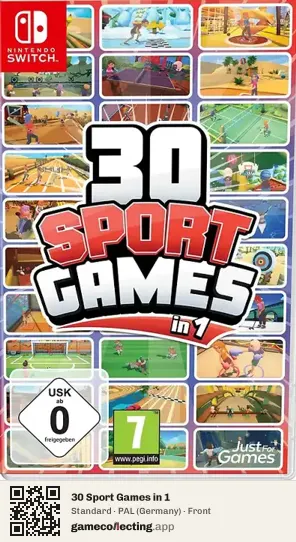 30 Sport Games in 1 Nintendo Switch, Germany box front