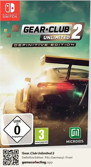 Gear.Club Unlimited 2 Nintendo Switch, Germany box front