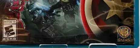 LEGO Marvel's Avengers, the ESRB box on its front
