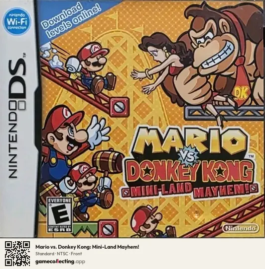 Mario vs. Donkey Kong: Mini-Land Mayhem! Nintendo DS, NTSC box front