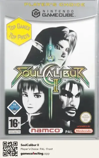 SoulCalibur II Nintendo GameCube, PAL box front