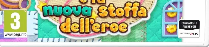 Kirby's Extra Epic Yarn, the PEGI square on its front