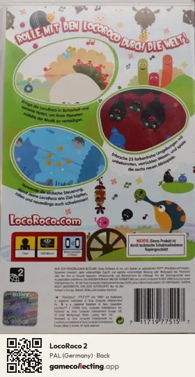 LocoRoco 2 PlayStation Portable, Germany box back