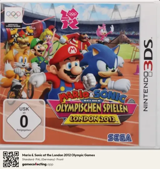 Mario & Sonic at the London 2012 Olympic Games Nintendo 3DS, Germany box front