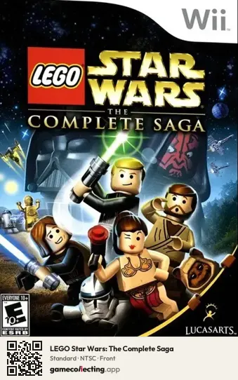 LEGO Star Wars: The Complete Saga Nintendo Wii, NTSC box front