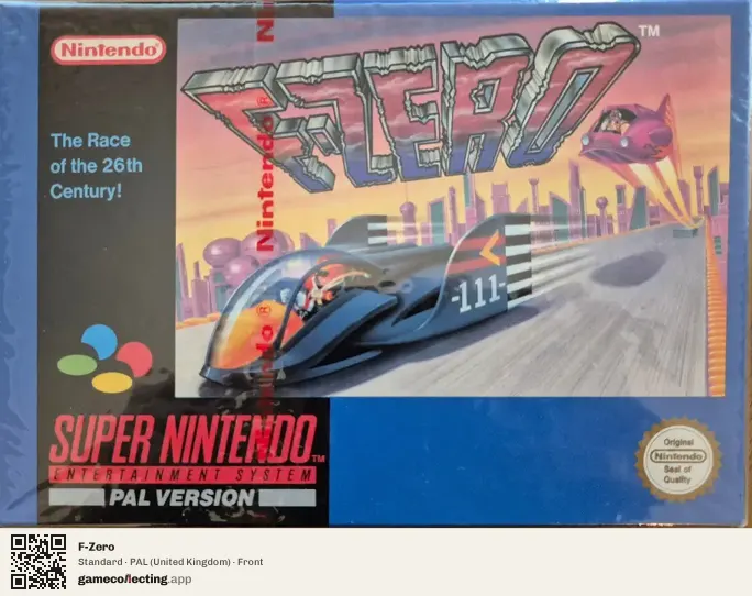 F-Zero Super Nintendo Entertainment System, United Kingdom box front