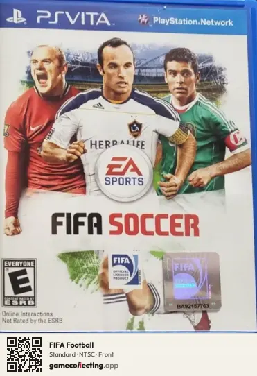 FIFA Football PlayStation Vita, NTSC box front