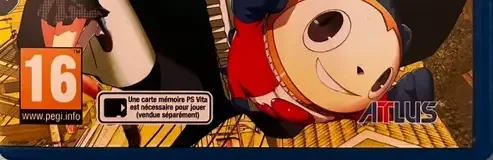 Persona 4 Golden, the PEGI square on its front