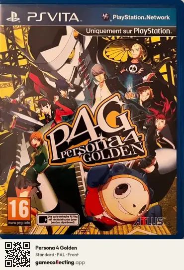 Persona 4 Golden PlayStation Vita, PAL box front