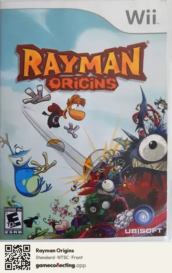 Rayman Origins Nintendo Wii, NTSC box front