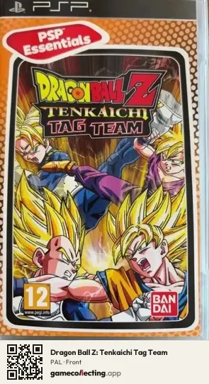 Dragon Ball Z: Tenkaichi Tag Team PlayStation Portable, PAL box front
