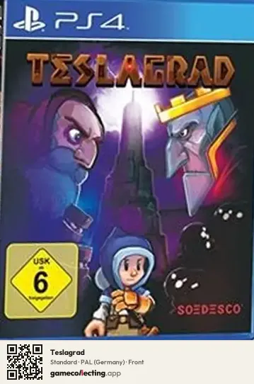 Teslagrad PlayStation 4, Germany box front