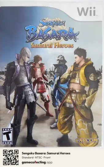 Sengoku Basara: Samurai Heroes Nintendo Wii, NTSC box front