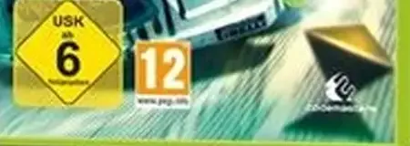 Dirt 3, the USK square on its front