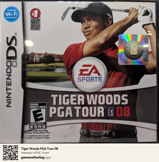 Tiger Woods PGA Tour 08 Nintendo DS, NTSC box front