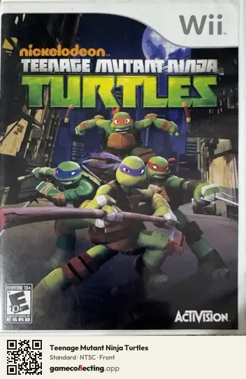 Teenage Mutant Ninja Turtles Nintendo Wii, NTSC box front