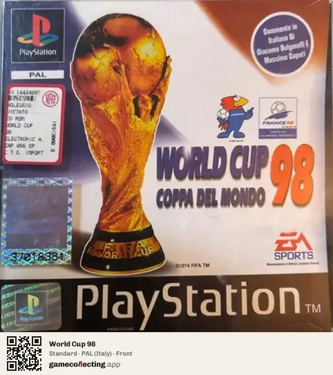 World Cup 98 PlayStation, Italy box front