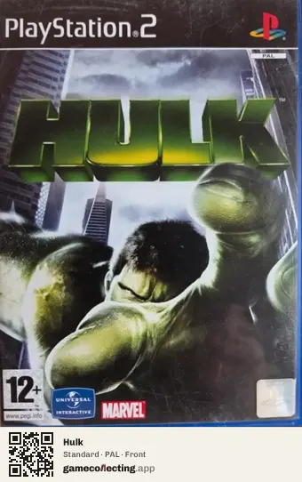 Hulk PlayStation 2, PAL box front