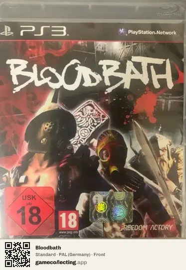 Bloodbath PlayStation 3, Germany box front
