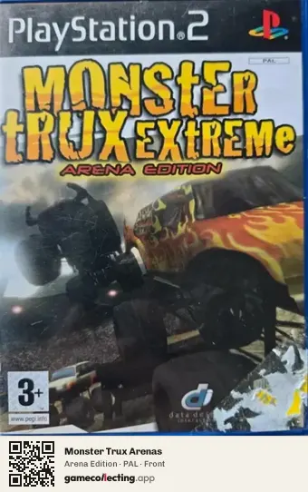 Monster Trux Arenas PlayStation 2, PAL box front