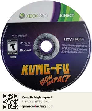 Kung Fu High Impact Xbox 360, NTSC disc