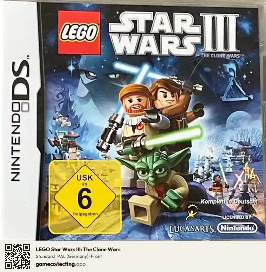 LEGO Star Wars III: The Clone Wars Nintendo DS, Germany box front