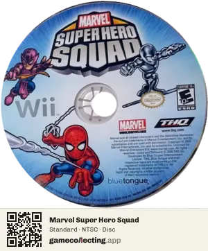 Marvel Super Hero Squad Nintendo Wii, NTSC disc