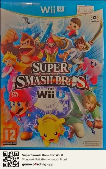 Super Smash Bros. for Wii U Nintendo Wii U, Netherlands box front