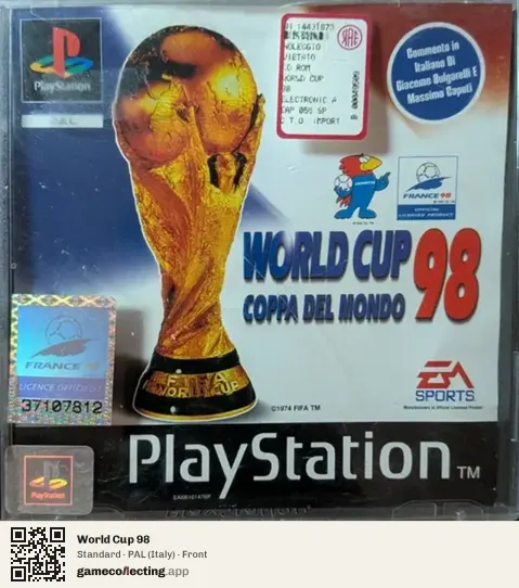 World Cup 98 PlayStation, Italy box front