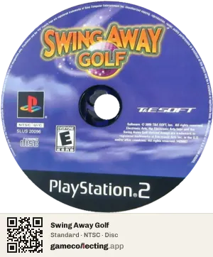 Swing Away Golf PlayStation 2, NTSC disc