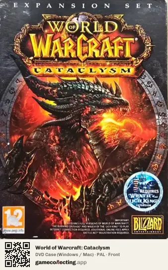 World of Warcraft: Cataclysm Computer, PAL box front