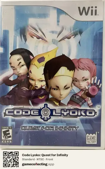 Code Lyoko: Quest for Infinity Nintendo Wii, NTSC box front