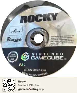 Rocky Nintendo GameCube, PAL disc