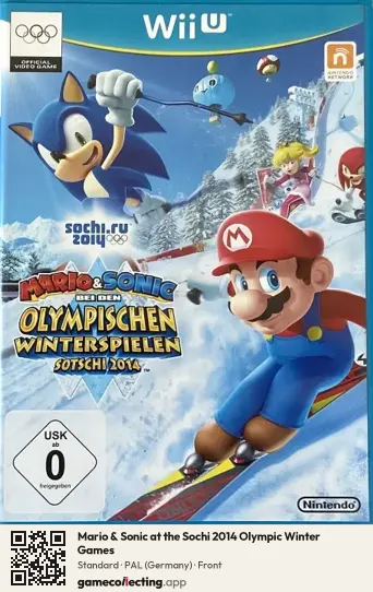 Mario & Sonic at the Sochi 2014 Olympic Winter Games Nintendo Wii U, Germany box front