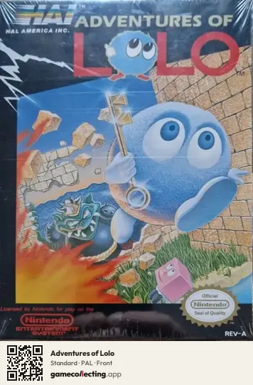 Adventures of Lolo Nintendo Entertainment System, PAL box front