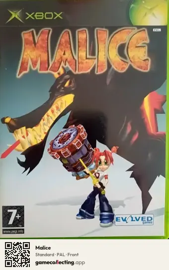 Malice Xbox, PAL box front
