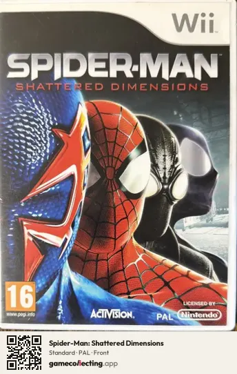 Spider-Man: Shattered Dimensions Nintendo Wii, PAL box front