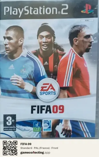 FIFA 09 PlayStation 2, France box front