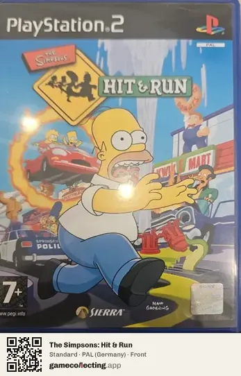 The Simpsons: Hit & Run PlayStation 2, Germany box front