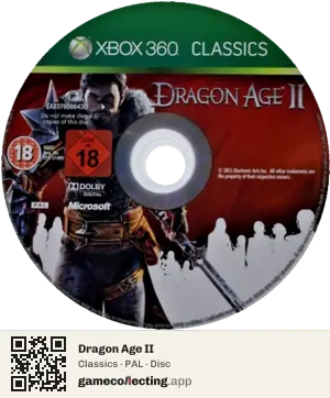 Dragon Age II Xbox 360, PAL disc
