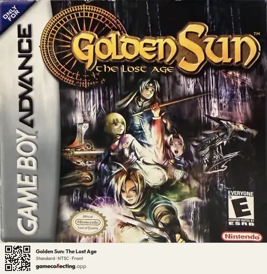 Golden Sun: The Lost Age Game Boy Advance, NTSC box front