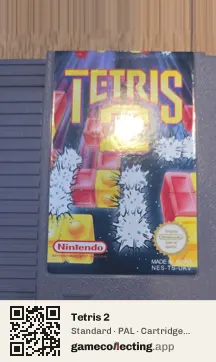 Tetris 2 Nintendo Entertainment System, PAL cartridge label