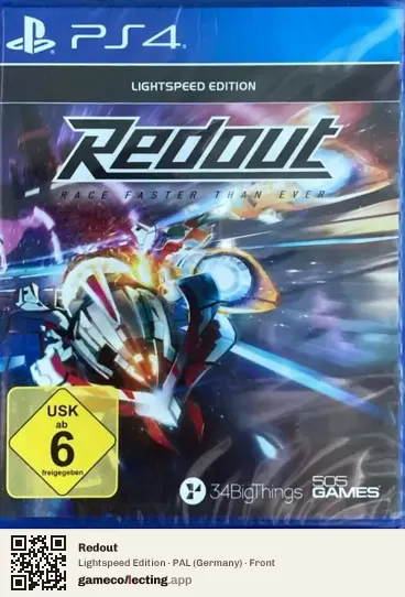 Redout PlayStation 4, Germany box front
