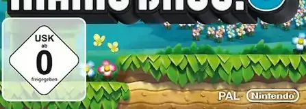 New Super Mario Bros. U, the USK square on its front